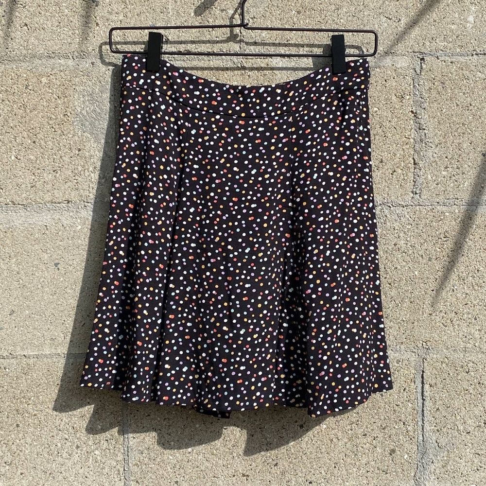 Reformation - Mini Skirt - Black with Confetti Dots - size 4